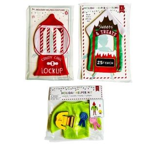 Target Bullseyes Holiday Helper Costumes Set of 3 Elf Shelf